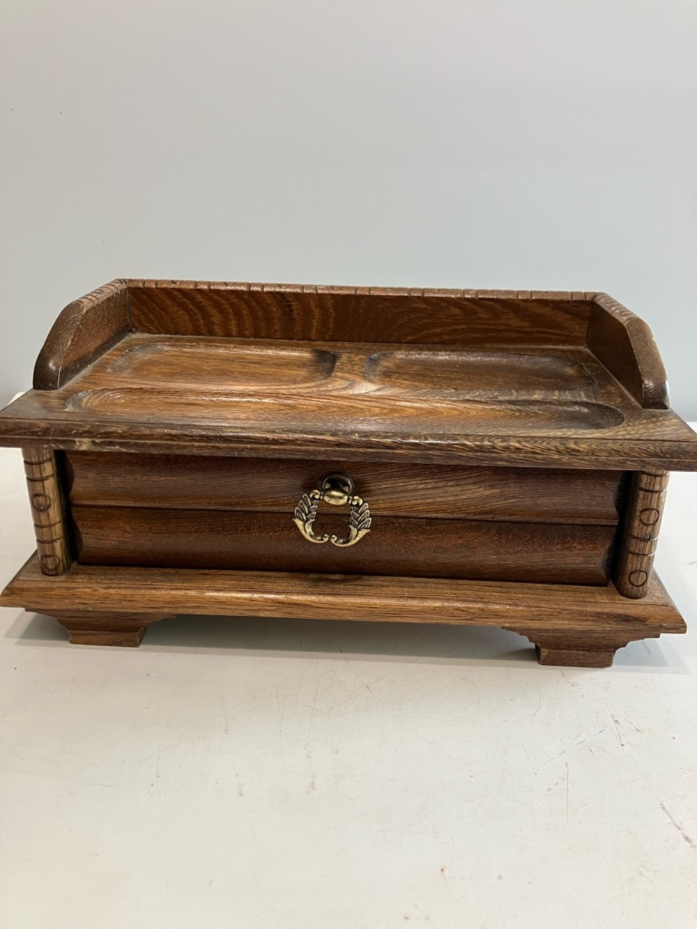 Vintage 1960-1970s Kimco Mens Wooden Butler/Jewelry Box